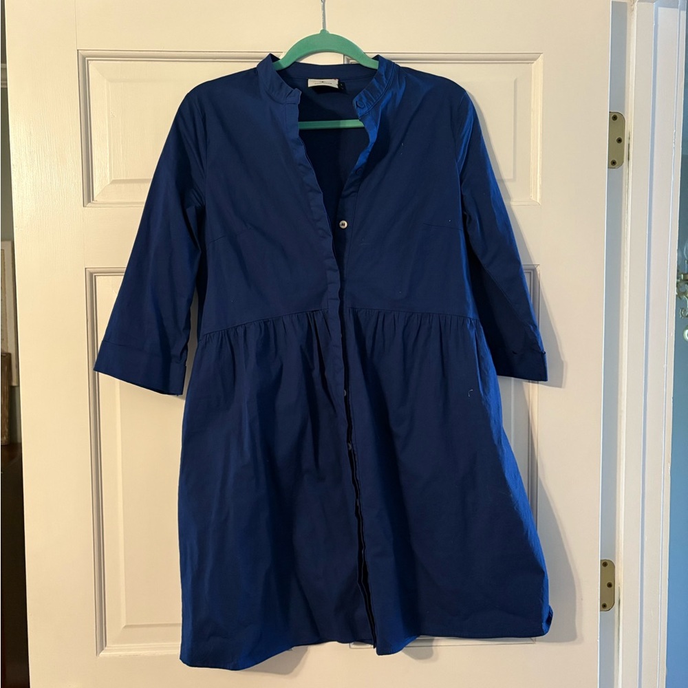 Tuckernuck Navy English Shirt Dress